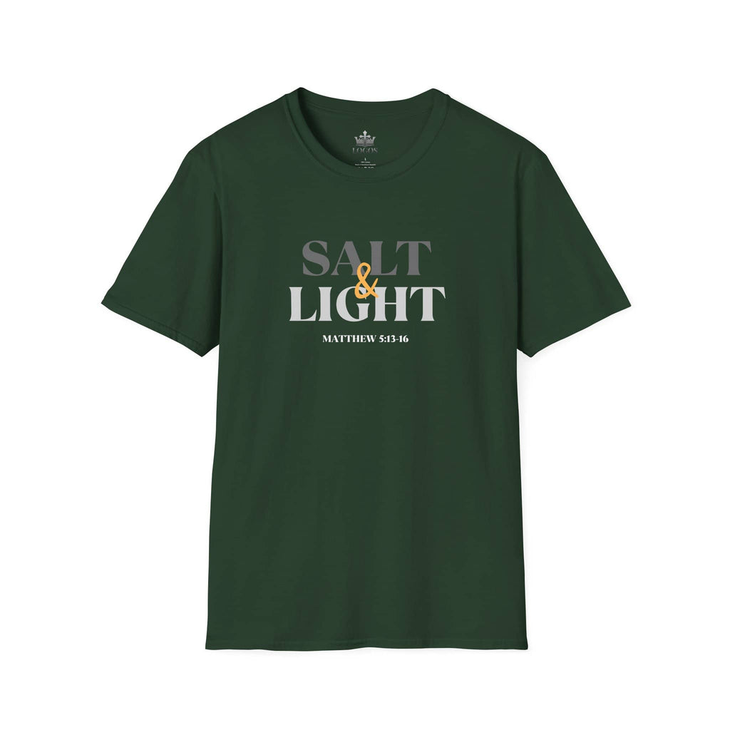 "Salt & Light" Lightweight Christian T-Shirt-Dark Fabric Design