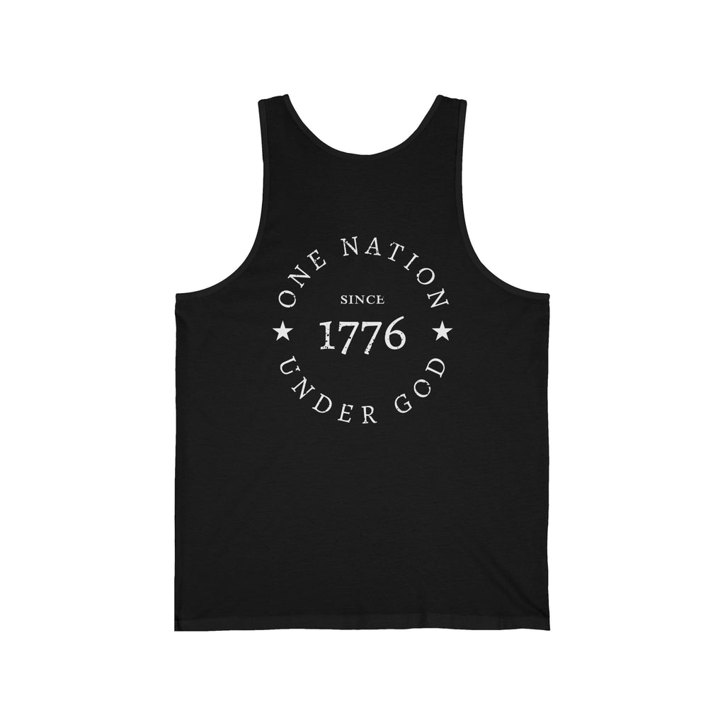 1776 Tank Top — One Nation Under God Patriotic Muscle Shirt