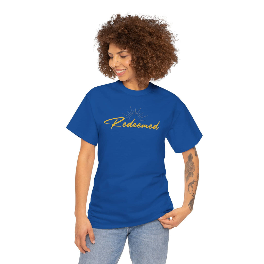 Redeemed - Ephesians 1:7 - Women's Inspirational Cotton T-Shirt