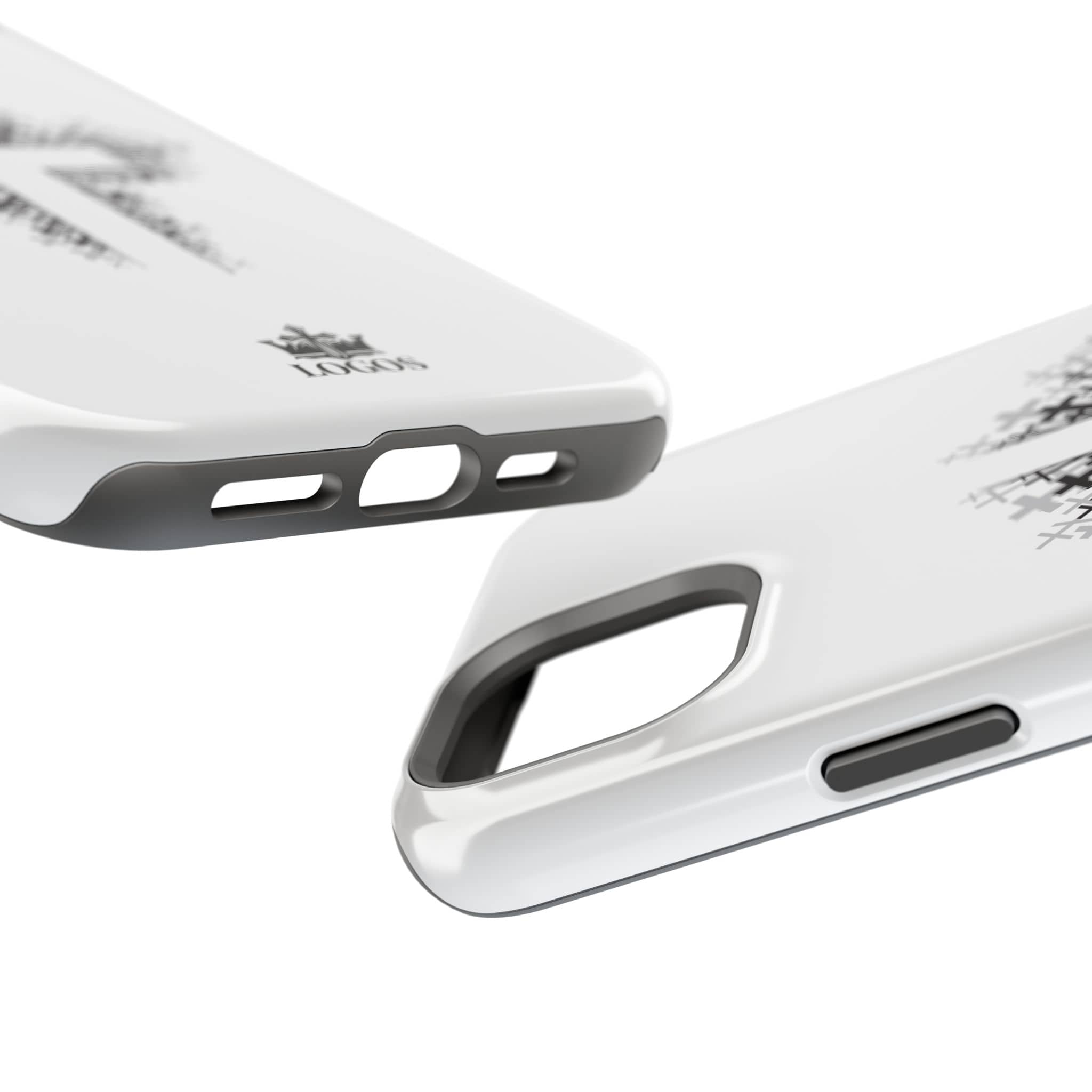 Cross Design Magnetic Impact Resistant Phone Case White