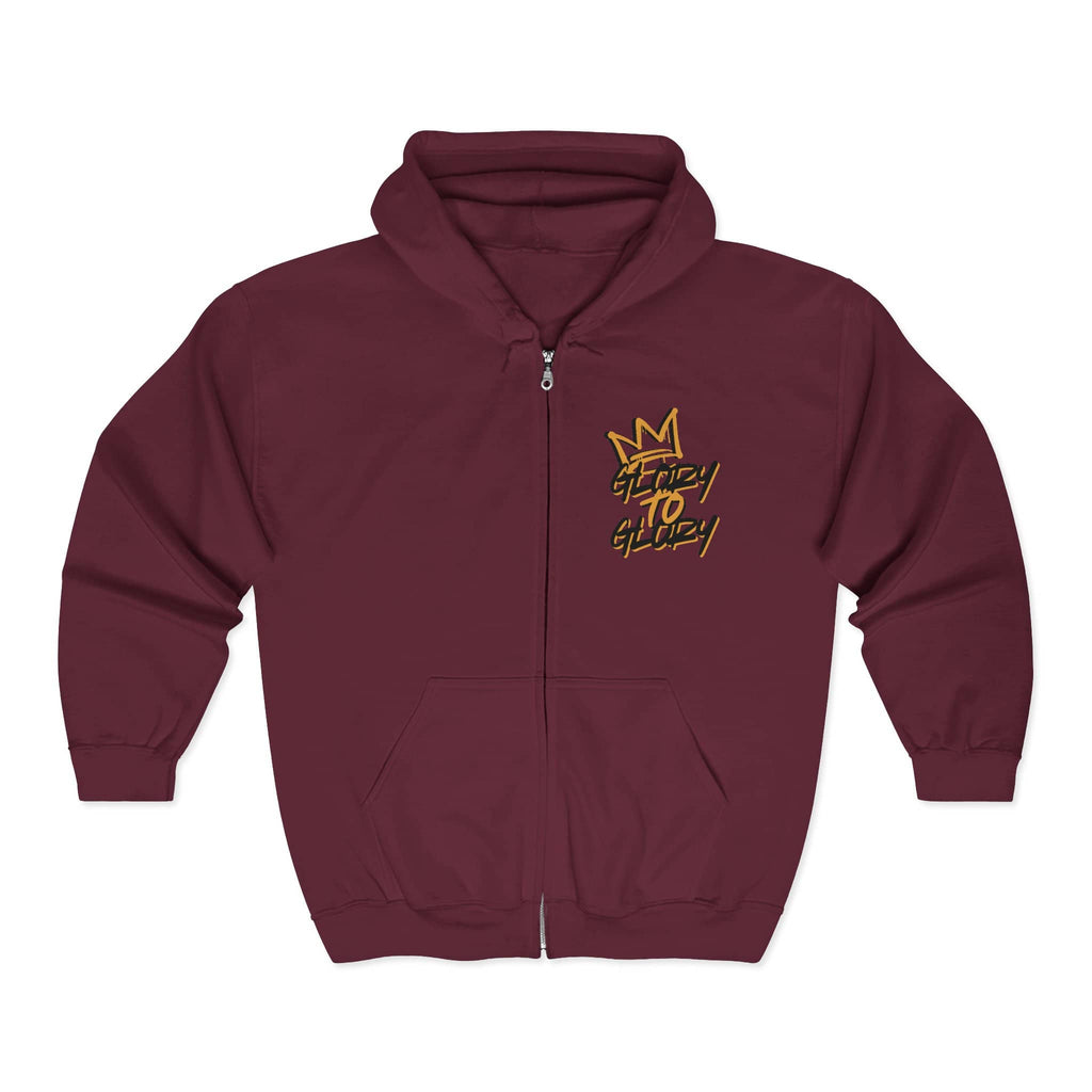 Christian Zip Up Hoodie - Glory to God