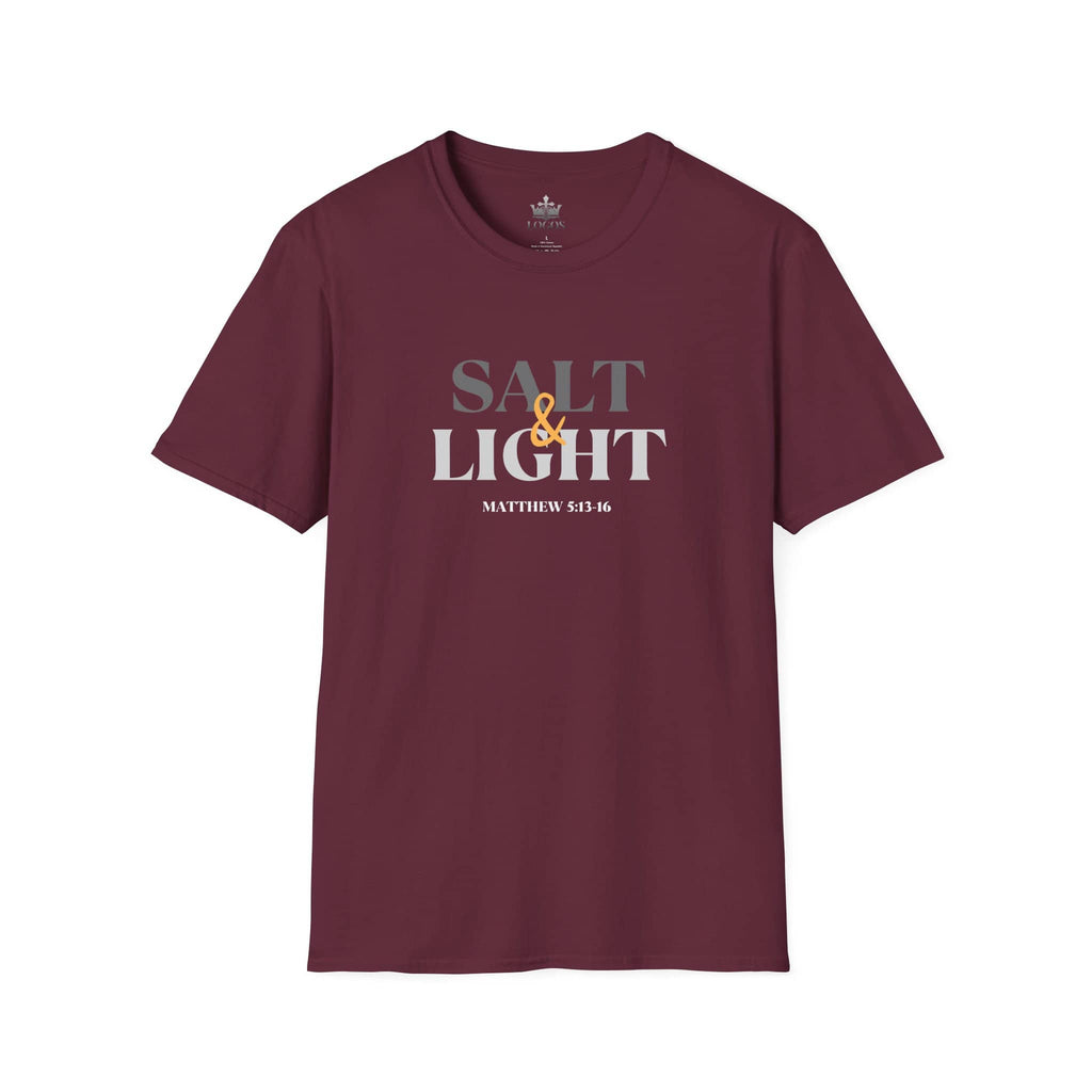 "Salt & Light" Lightweight Christian T-Shirt-Dark Fabric Design