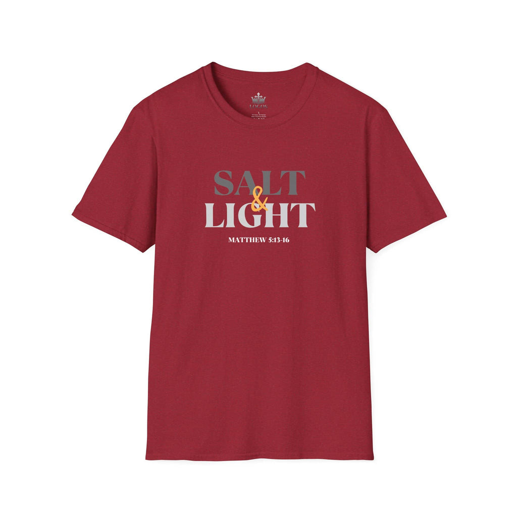 "Salt & Light" Lightweight Christian T-Shirt-Dark Fabric Design