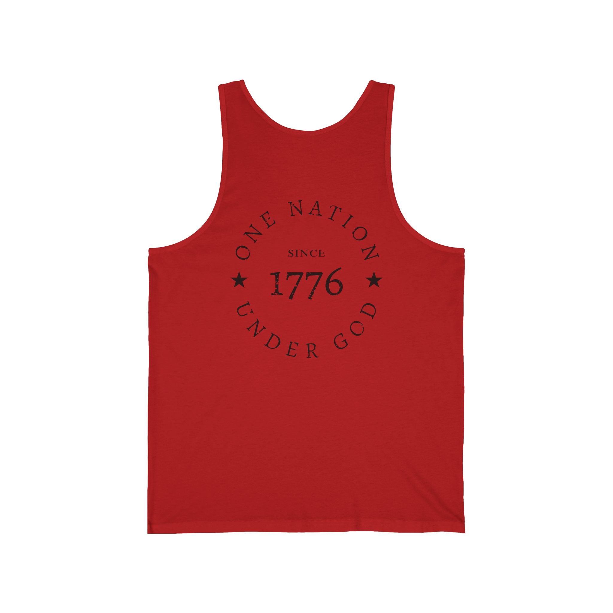 1776 Tank Top — One Nation Under God Patriotic Muscle Shirt
