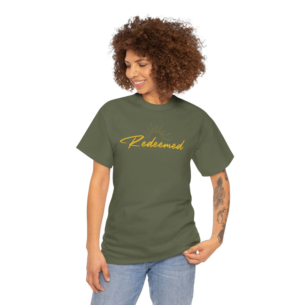 Redeemed - Ephesians 1:7 - Women's Inspirational Cotton T-Shirt
