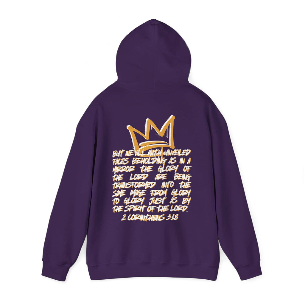 Glory to Glory Hoodie 2 Corinthians 3:18 Design