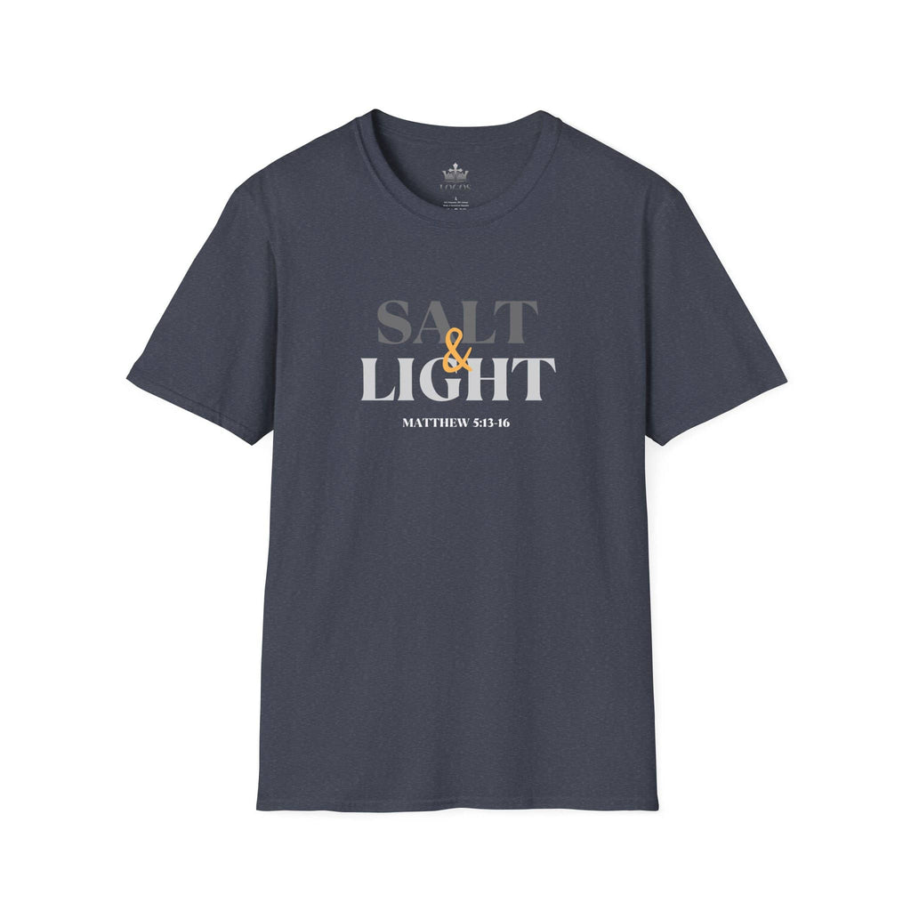 "Salt & Light" Lightweight Christian T-Shirt-Dark Fabric Design