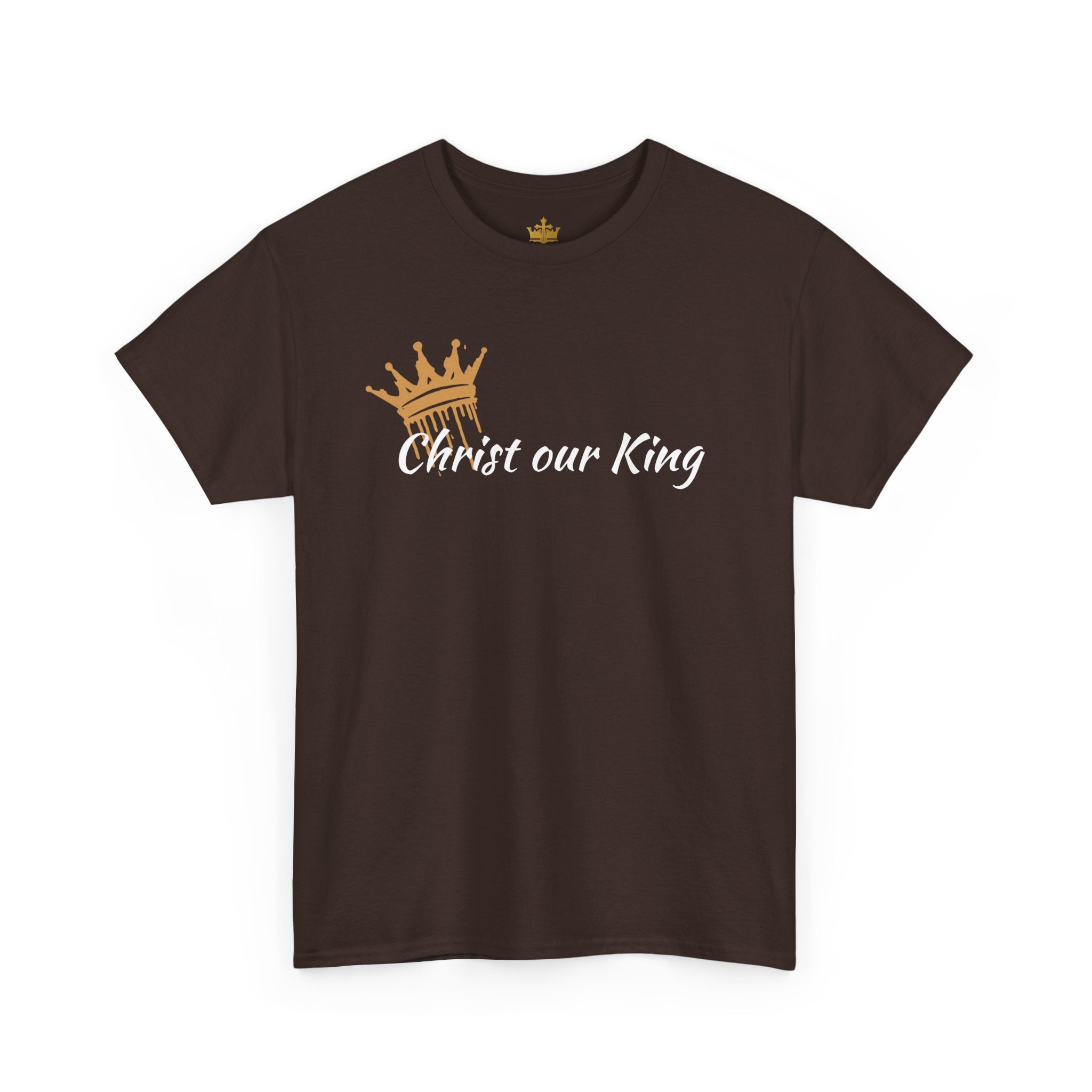 "Christ Our King" Matthew 28:18 Heavy Cotton Shirt