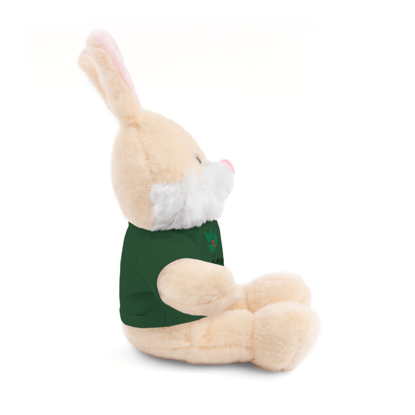 Plush Toy with "Joyful" Christmas Tee - Soft Cuddly Gift for Kids
