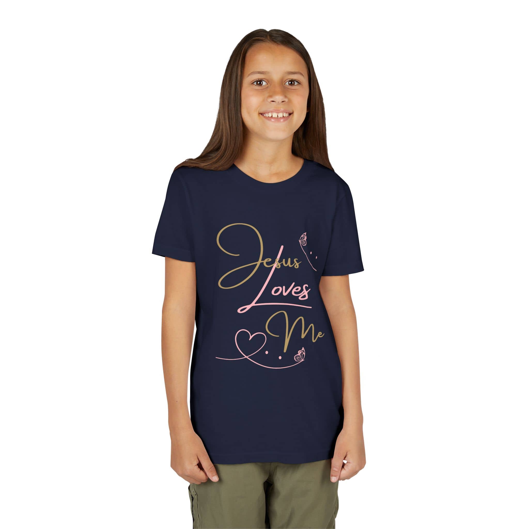 Jesus Loves Me Youth Shirt - Scripture Girls Tee