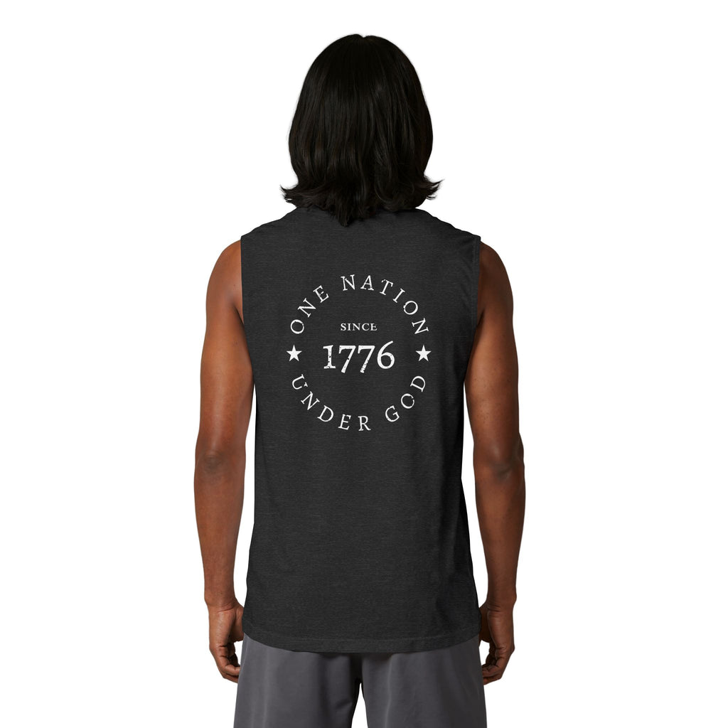 America 250 "Under God" Patriotic Muscle Tank