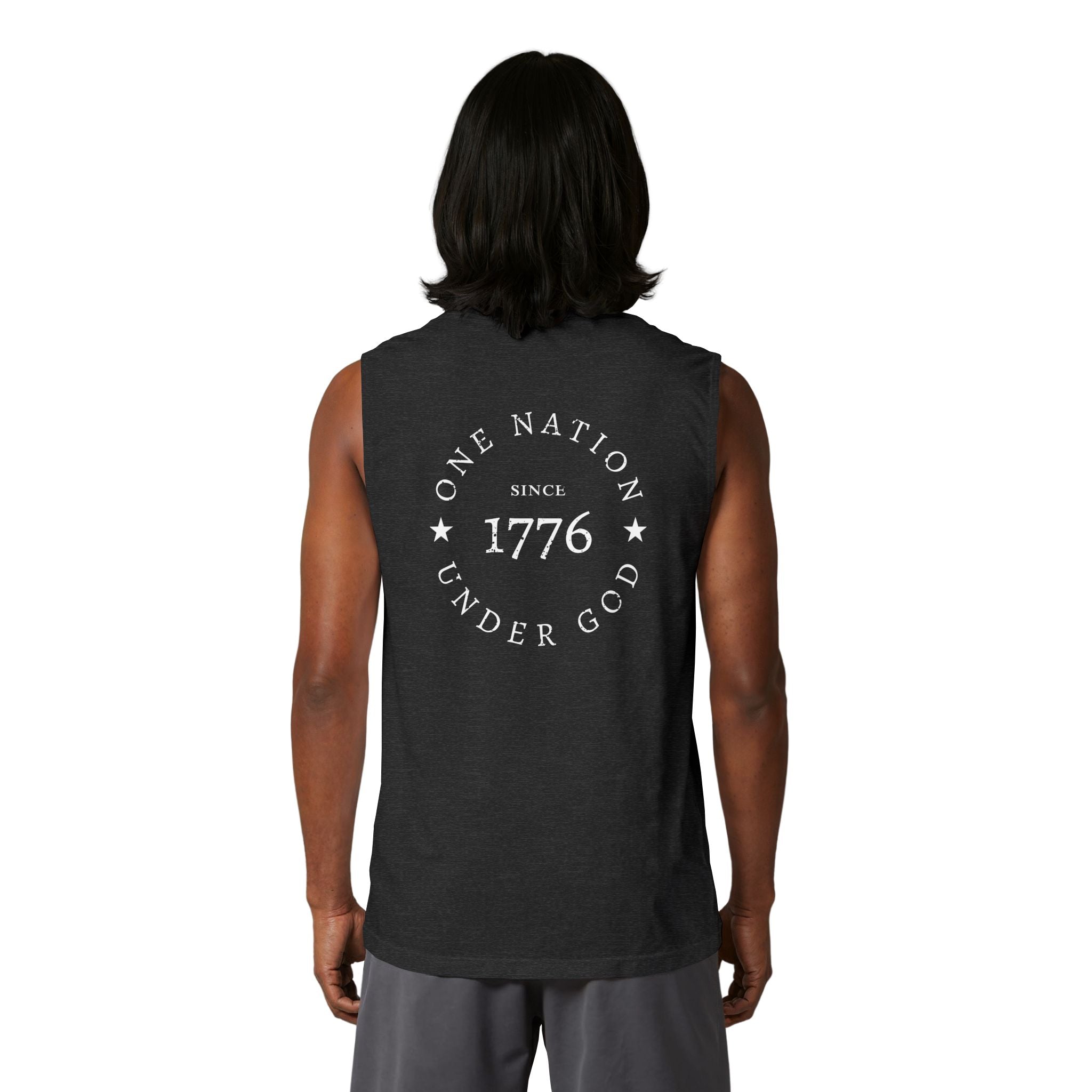 America 250 "Under God" Patriotic Muscle Tank