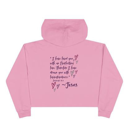 "Jesus Loves Me" Crop Hoodie