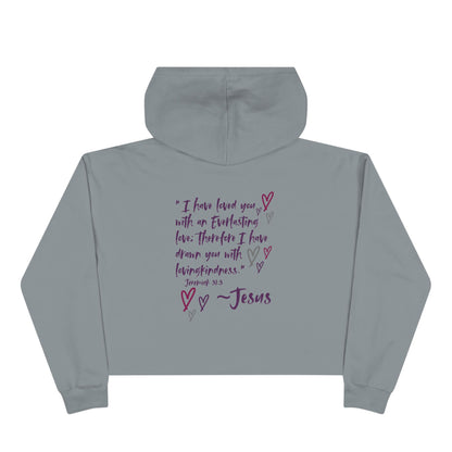 "Jesus Loves Me" Crop Hoodie