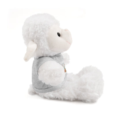 Christmas Plush Toy with "Let It Snow" Tee - Soft Cuddly Gift for Kids
