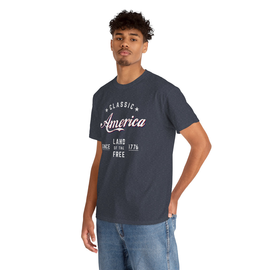 "Land of the Free" — Patriotic 250th Anniversary T-Shirt (Classic America, Since 1776)