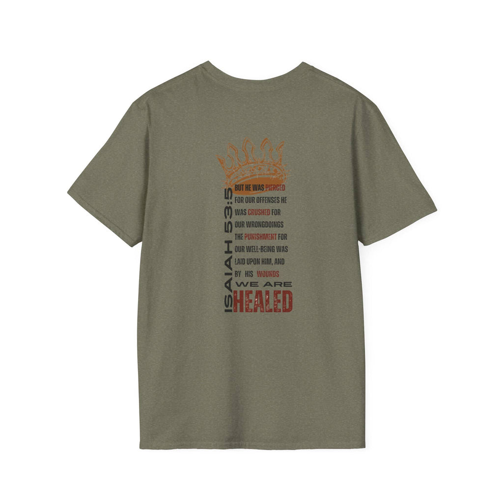 Christ Our Healer - Isaiah 53:5 Men's Apparel
