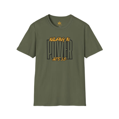 "Walking In Power" Men's T-Shirt-Acts 1:8 & Acts 10:38