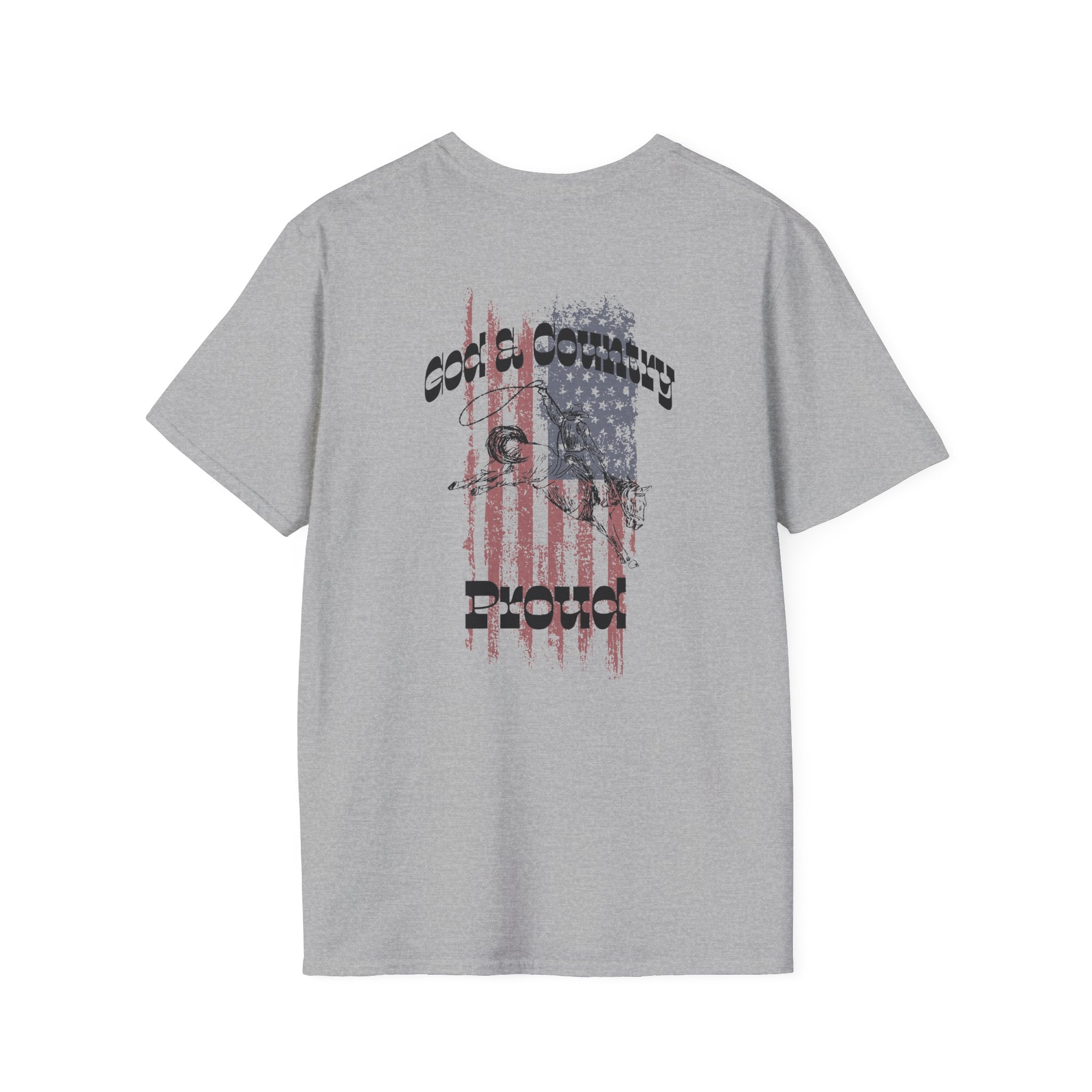 God & Country Proud American Flag T-Shirt