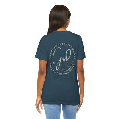"Spirit Lead Me" T-Shirt - Romans 8:14 - Dark Fabric Design