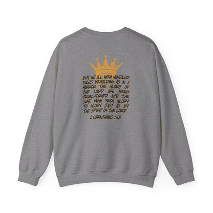 "Glory to Glory" Women's Sweatshirt- 2 Corinthians 3:18