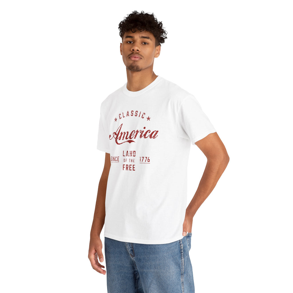 "Land of the Free" — Patriotic 250th Anniversary T-Shirt (Classic America, Since 1776)