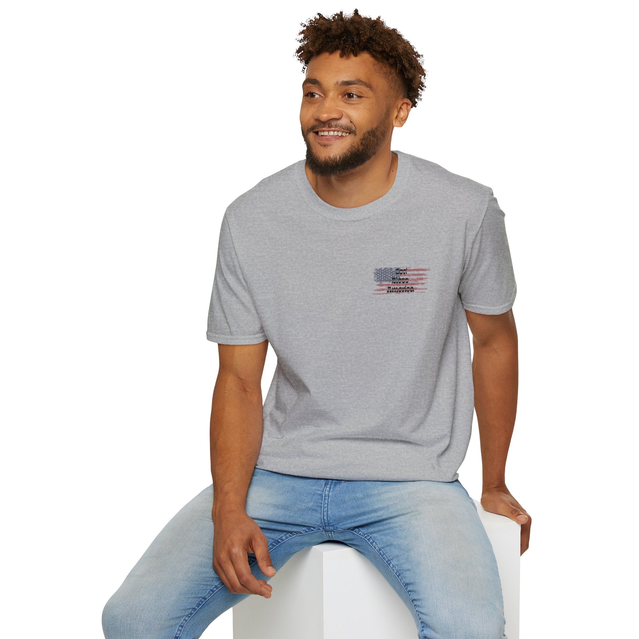 God & Country Proud American Flag T-Shirt