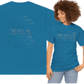 Belief In Jesus - Faith tee in teal featuring a stylish design for faith enthusiasts