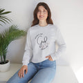 Logos Christian women's sweatshirt in light gray with Spirit of God Lead Me design