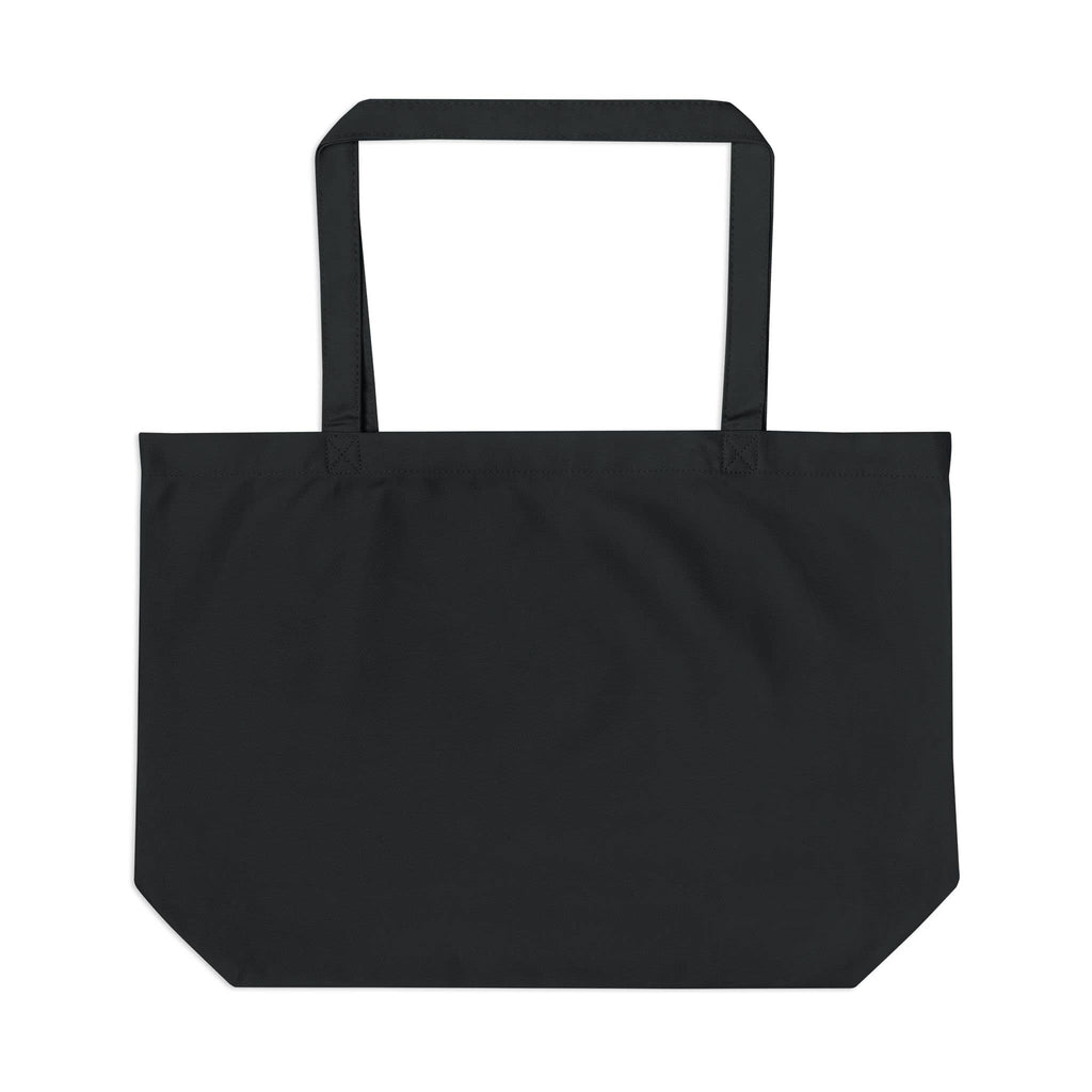 Generation Jesus Canvas Tote Bag in black with a spacious design and sturdy straps, front view