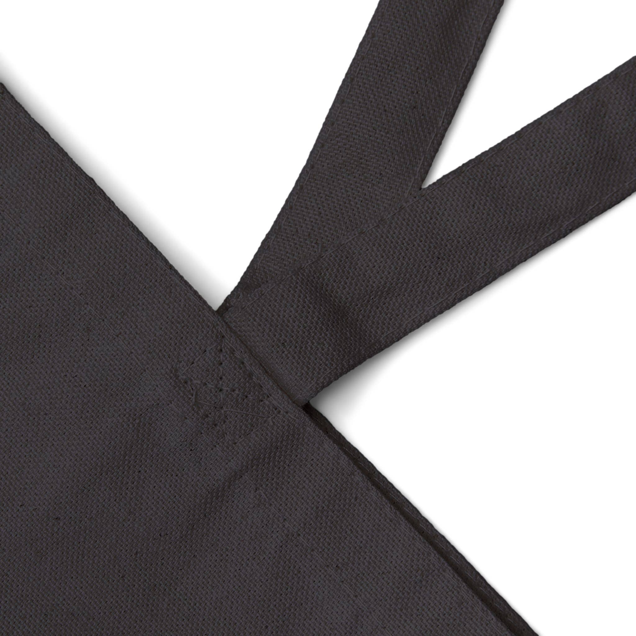 Black Generation Jesus Canvas Tote Bag featuring durable fabric and sturdy handles, seen from the front