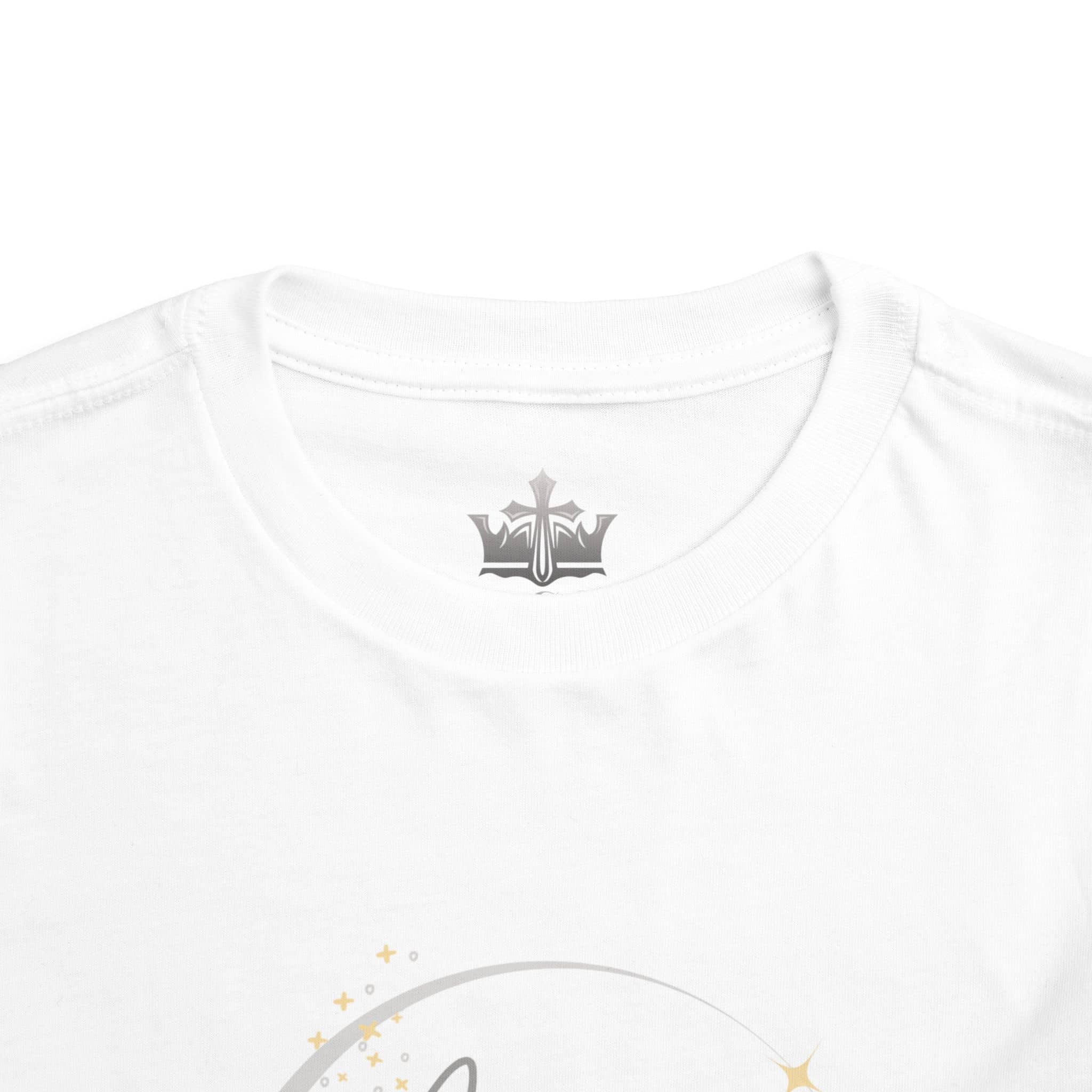 White girls scripture tee from Logos featuring a simple round neckline and soft fabric for comfort