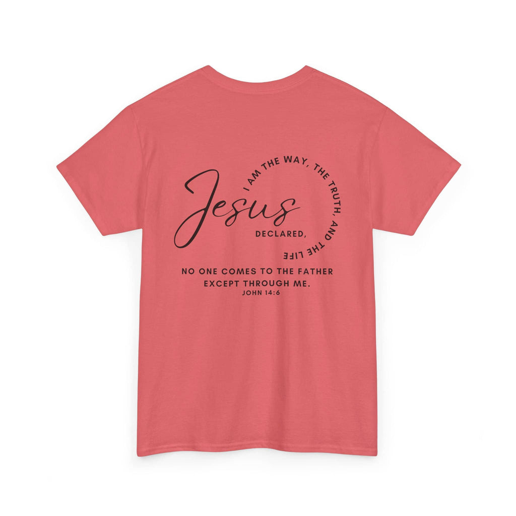 Pink Jesus the Way the Truth the Life shirt with a meaningful declaration on the back