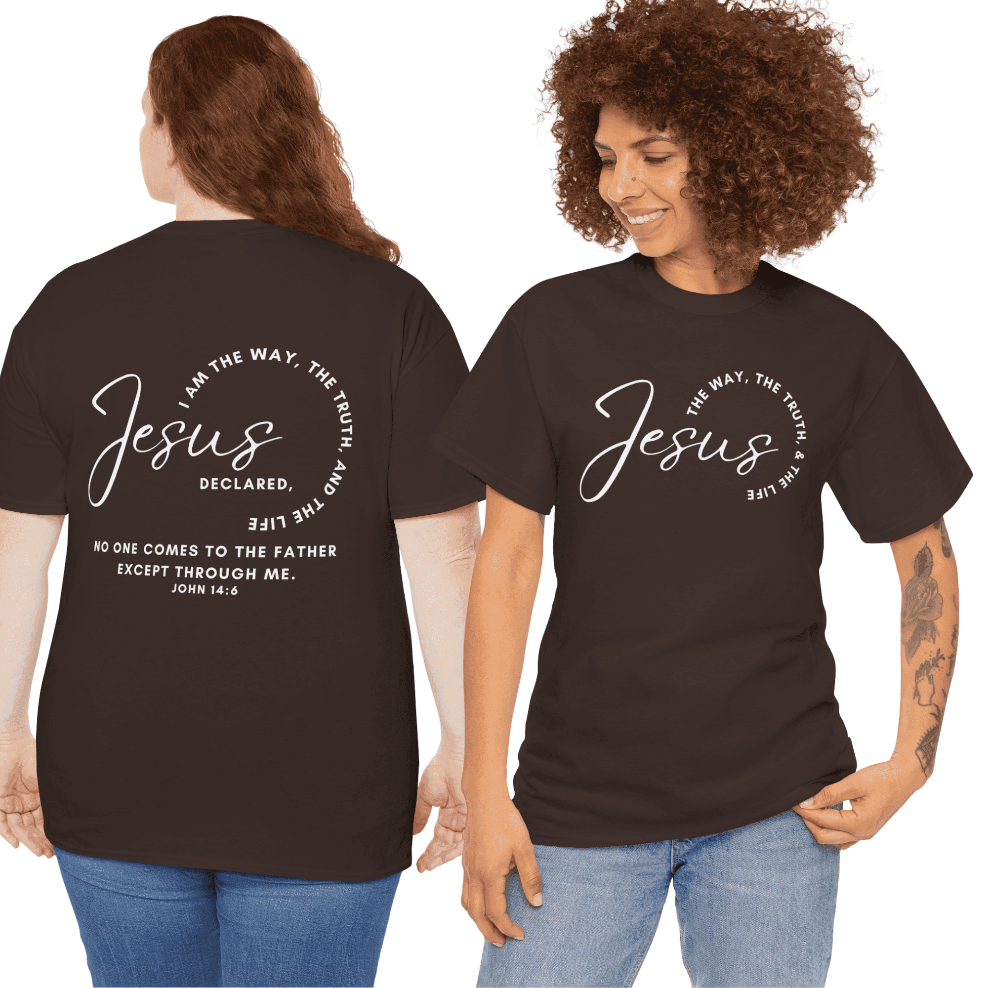 Jesus the Way the Truth the Life t-shirt featuring a stylish design and inspirational message