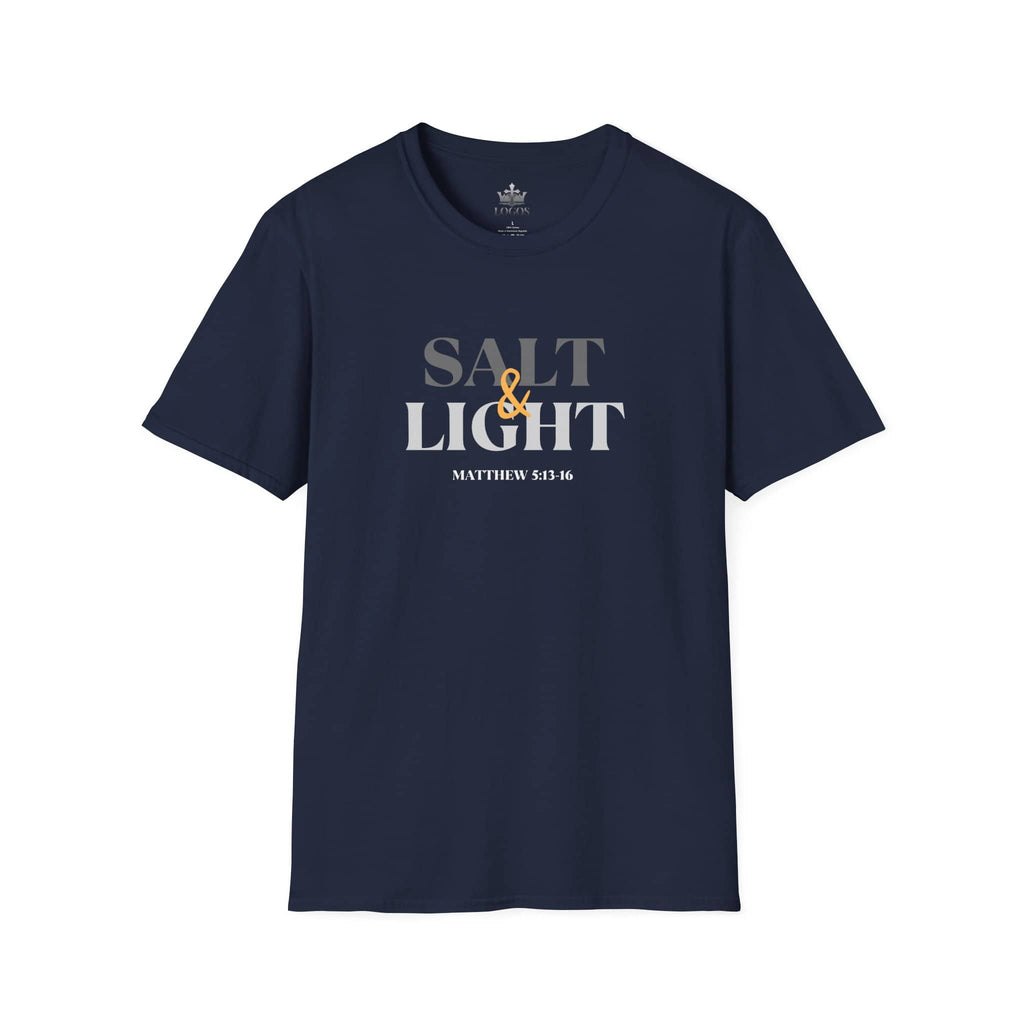 "Salt & Light" Lightweight Christian T-Shirt-Dark Fabric Design