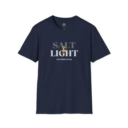 "Salt & Light" Lightweight Christian T-Shirt-Dark Fabric Design