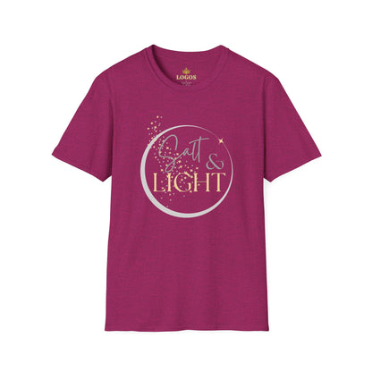 Salt and Light Christian T-shirt for women in maroon with stylish design and soft fabric