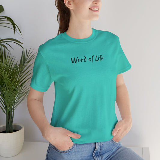 Word of Life - Logos - Christian faith women's t-shirt in turquoise with a stylish design