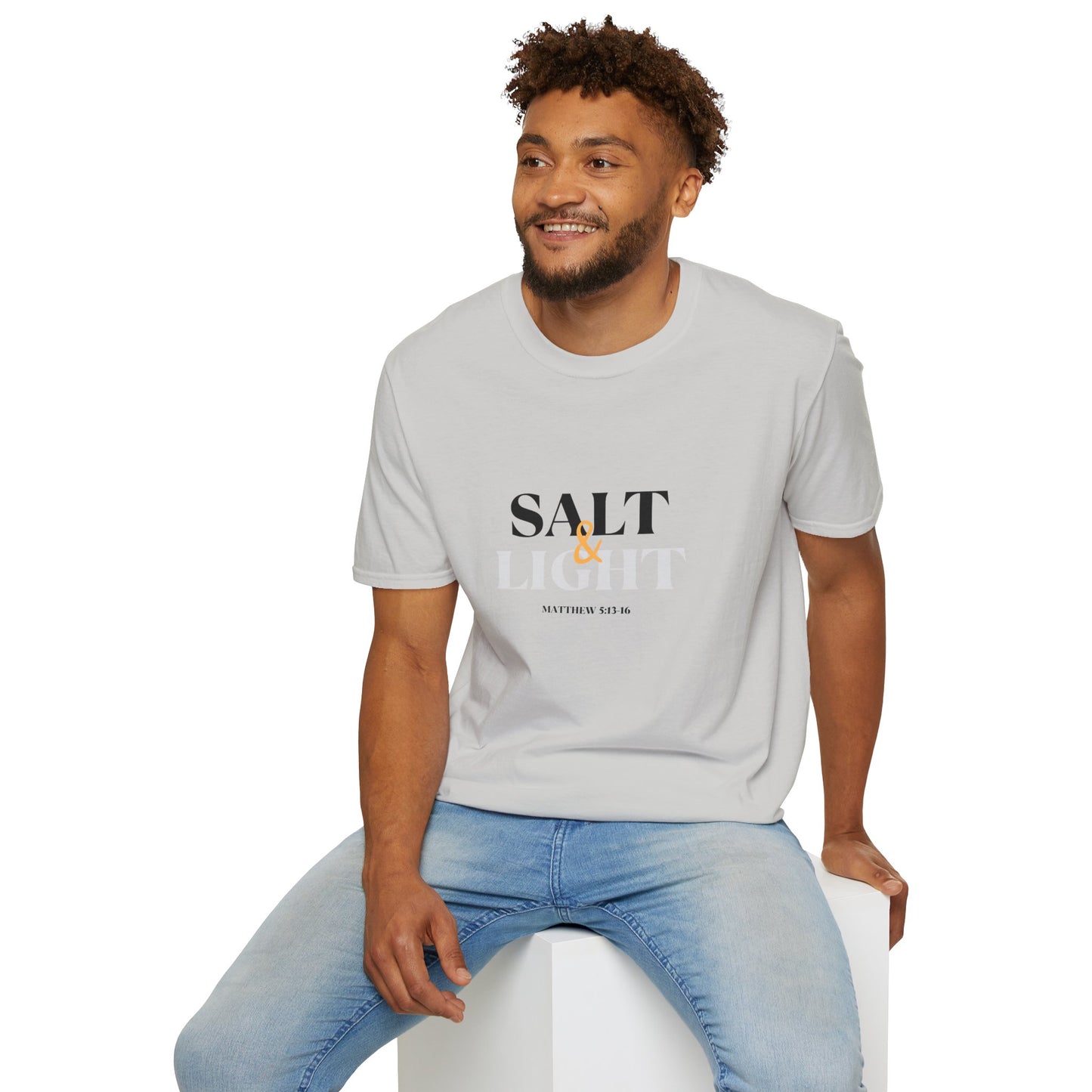 Salt & Light Christian Men's graphic t-shirt featuring a stylish design and comfortable fit