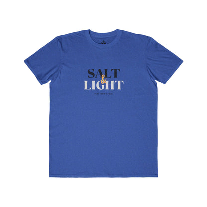 Blue Salt & Light scripture shirt featuring a stylish graphic and soft fabric for everyday wear