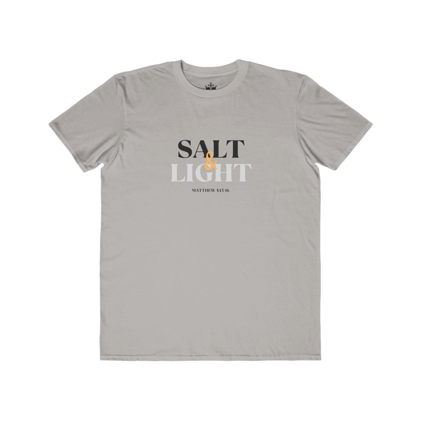 Salt & Light scripture shirt featuring a stylish design inspired by Matthew 5:13-16